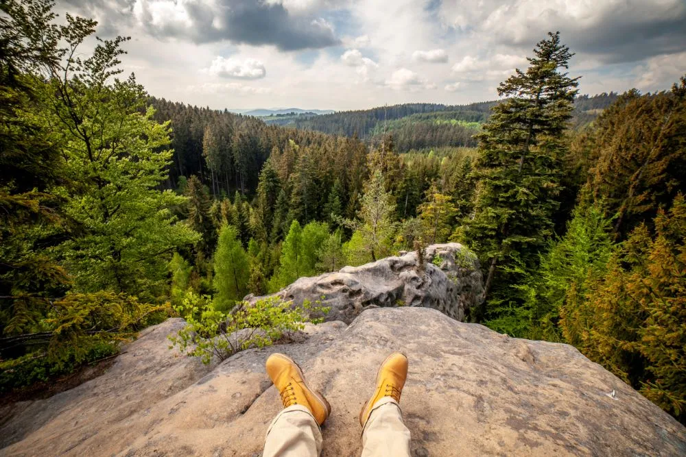 Na Lačnovské skály a Vařákovy paseky